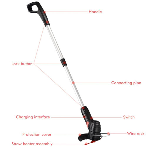 Wireless Garden Trimmer, Cordless String Trimmer with Rechargeable Battery for Efficient Outdoor Work 2