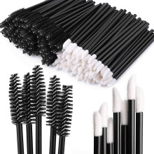 Make-up-Pinselset für Lippen und Augen, Einweg-Lippenpinsel mit weichen Borsten, reisefreundliches Beauty-Tool-Set mit multifunktionalem Applikator,