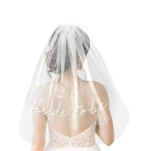 Hen party veil for the bridetobe, hen party accessories for women, bachelor party bridal veil in white.