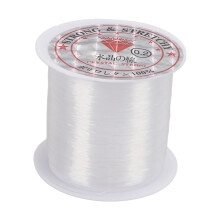 Transparent Nylon Line, 0.2 mm, 142 Yd for Jewellery, Bracelets, Aquarium