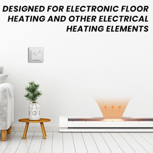 AC220V 16A Mechanical Thermostat Underfloor Heating Controller 540 1