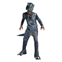 (M, Grey) Jurassic World Boys Velociraptor Costume