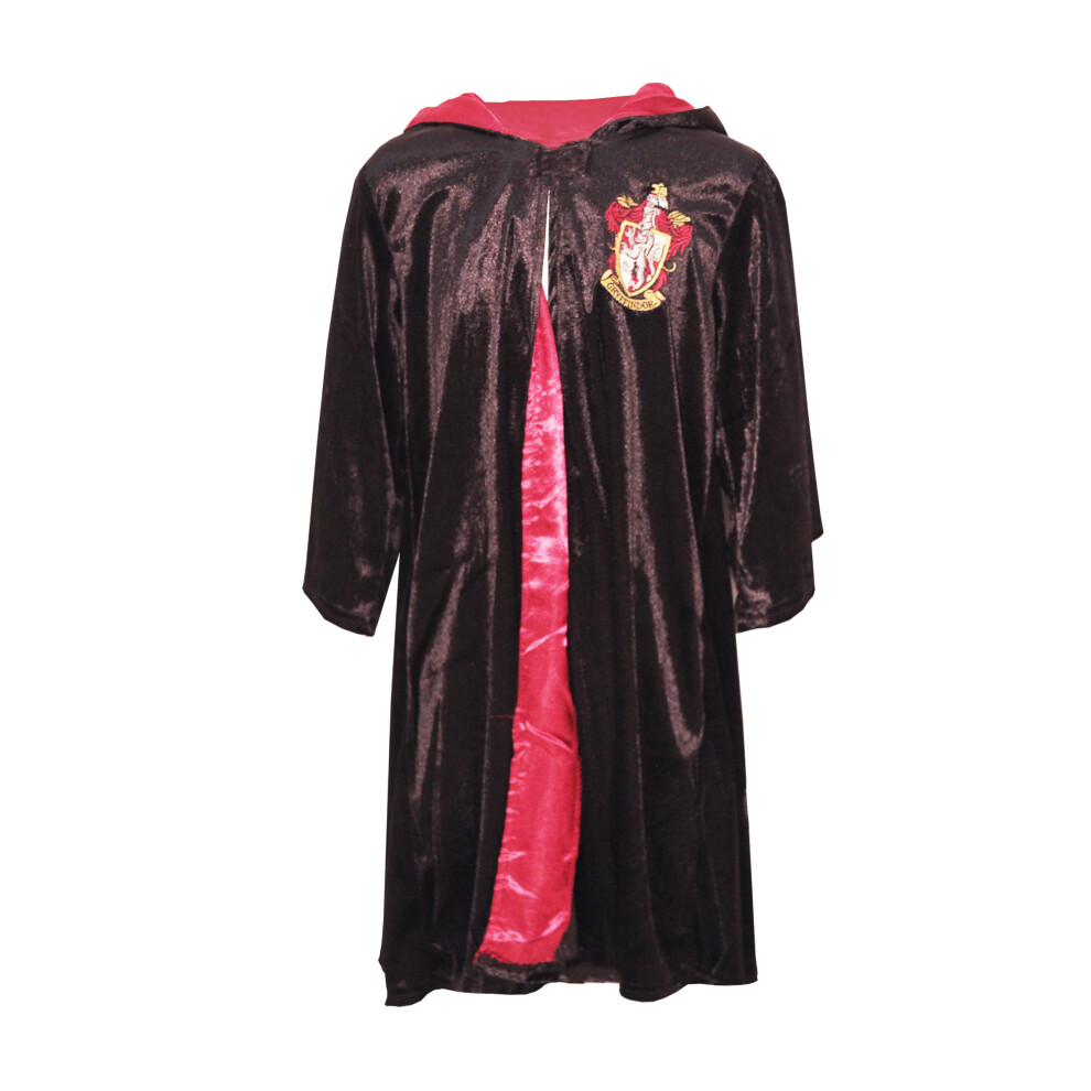 Harry Potter (M, Black/Red) Childrens/Kids Deluxe Hogwarts Costume Robe