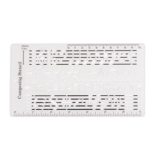 Composer template, music staff drawing ruler, ideal for music creation, practical