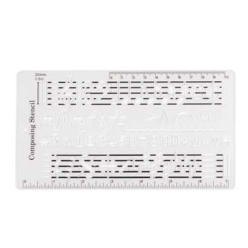Composer template, music staff drawing ruler, ideal for music creation, practical