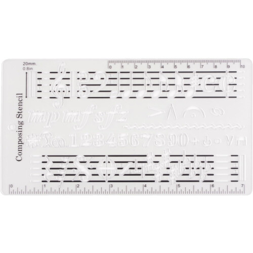 Composer template, music staff drawing ruler, ideal for music creation, practical 1