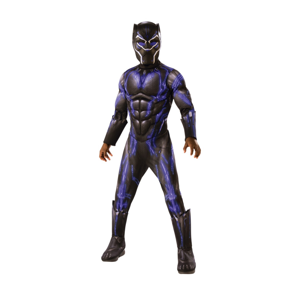 Panther (3-4 Years, ) Childrens/Kids Deluxe Battlesuit Costume Black