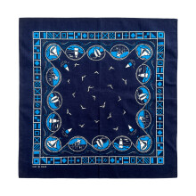 Vintage-Baumwollschal, Unisex, Vintage-Bandana,-Nakayama 01