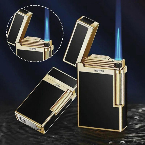 (1009A Gold) Sturdy Windproof Metal Lighter Present Premium Metal Casing Dad Present 1