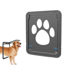 Automatic Puppy Door Strength Pet Protection, Indoor Pet Gate, Lockable Cat Flap for Puppies and Kittens.