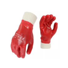 Kingfisher Red Rubber Glove Knit Wrist