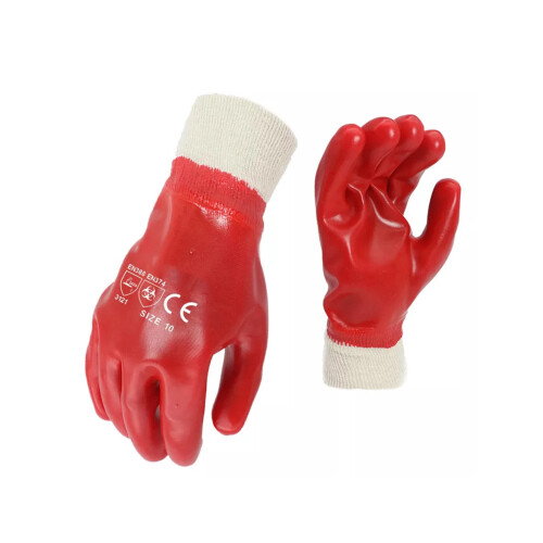 Kingfisher Kingfisher Red Rubber Glove Knit Wrist