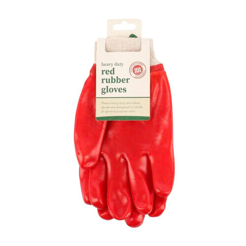 Kingfisher Kingfisher Red Rubber Glove Knit Wrist 1