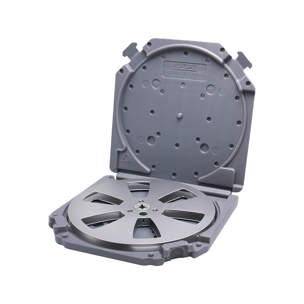 7Inch Tape Reel Storage Box Protective Case For Auditory Player And Empty Reels Travel Friendly Gray 9426802385977