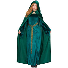 (One Size, Emerald Green) Smiffys Womens/Ladies Deluxe Cloak