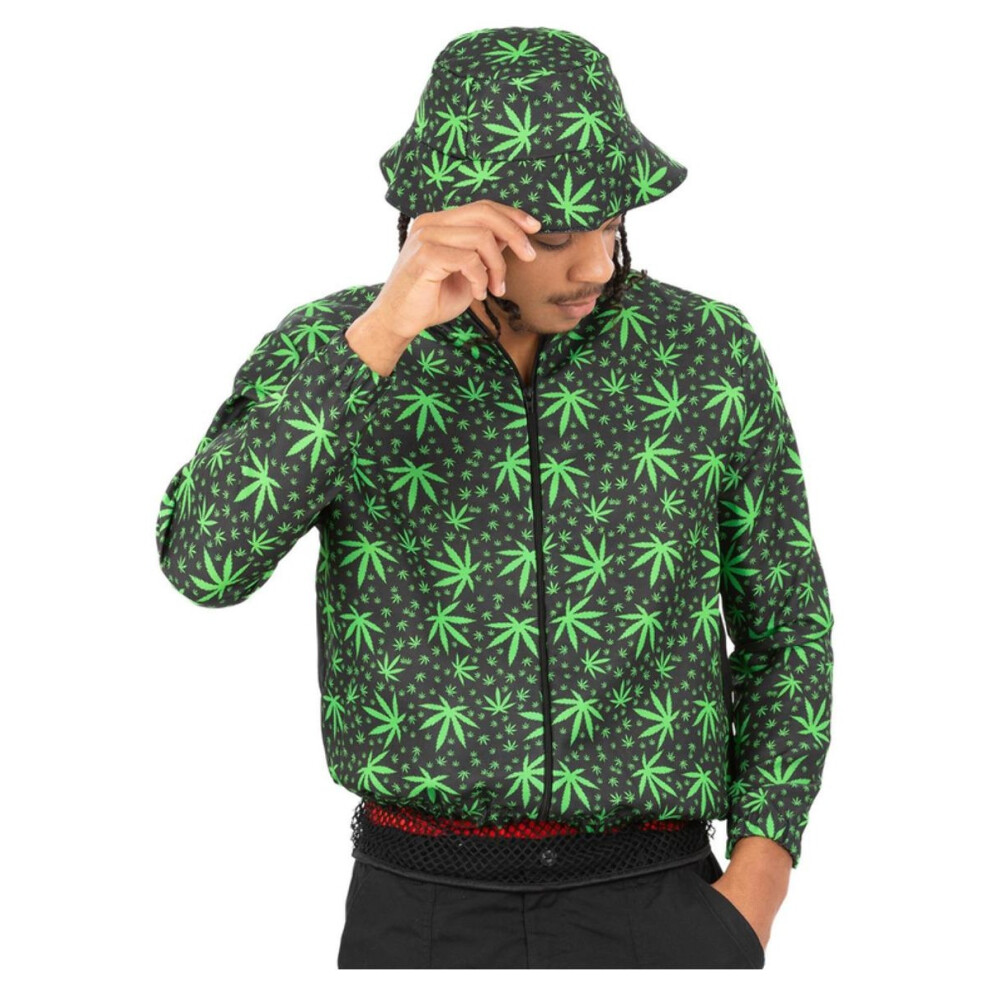 Smiffy's (L, Black/Green) Unisex Adult 90S High On Life Costume Set