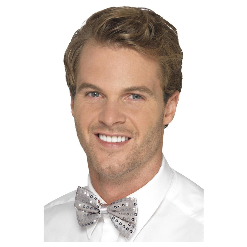 Smiffy's Unisex Adult Sequin Bow Tie