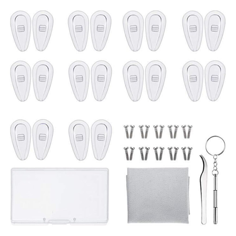 Silicone nose pads, flexible bridge, eyewear accessories, , mounting parts