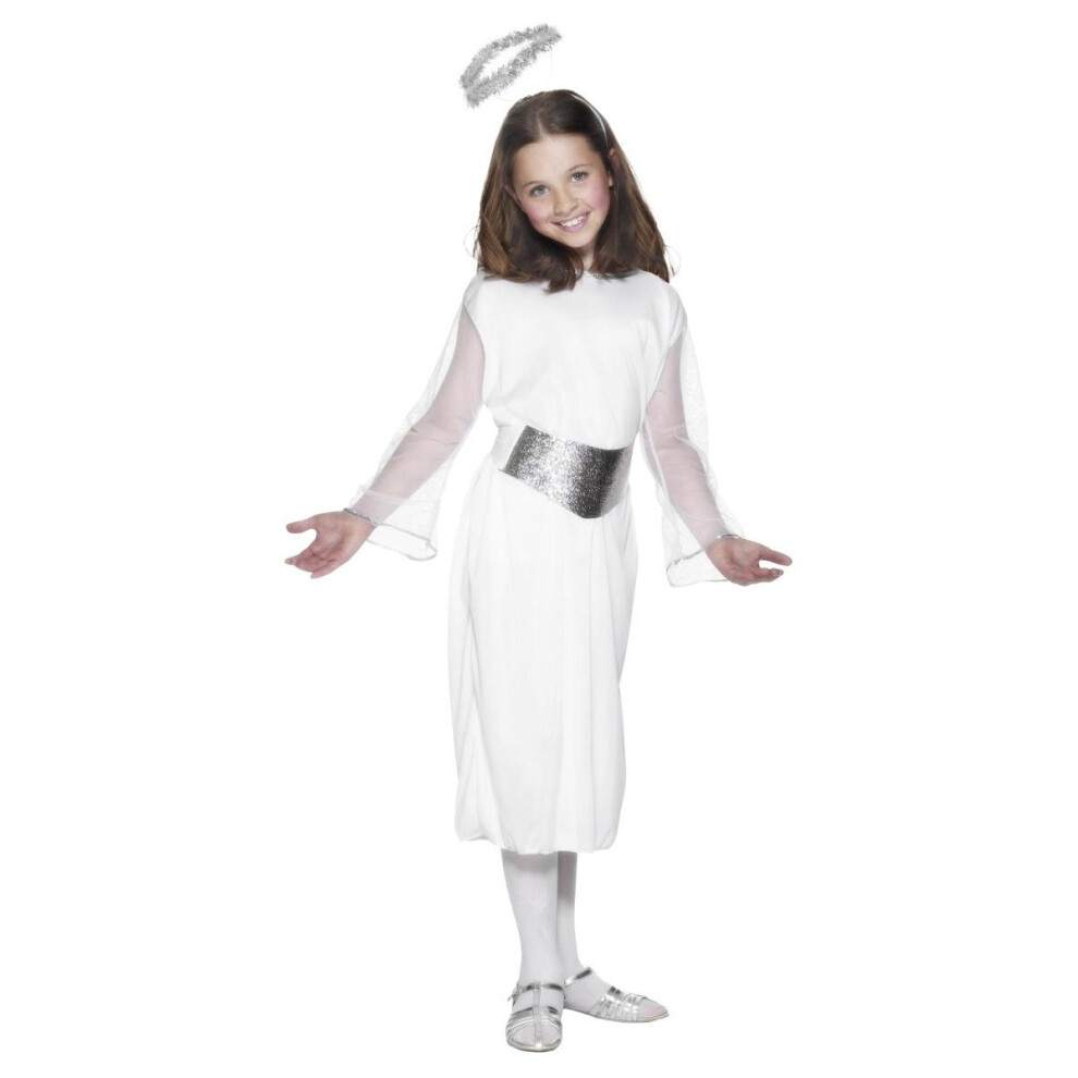 Smiffy's (10-12 Years, White) Childrens/Kids Angel Costume Set