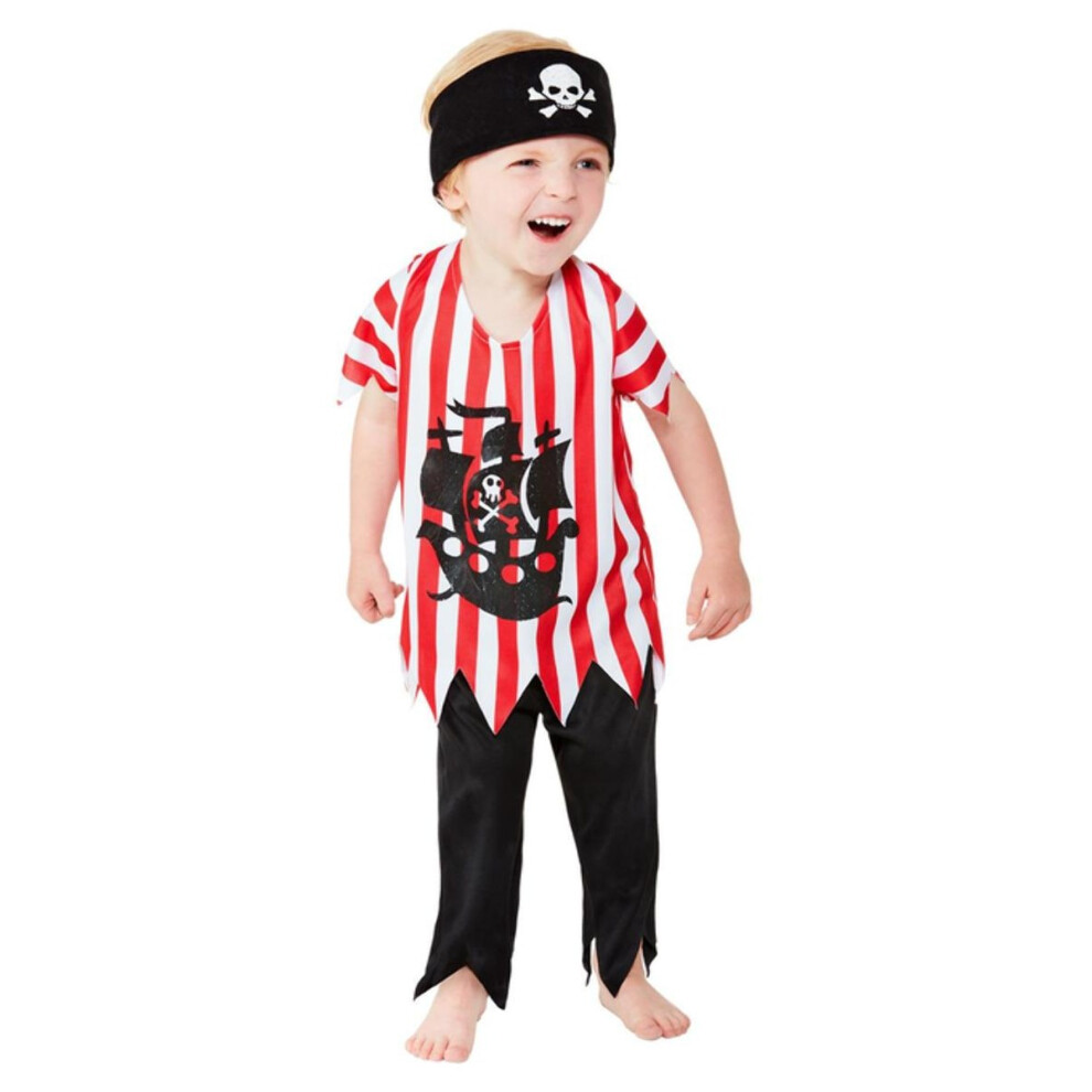 Smiffy's (1-2 Years, Multicoloured) Toddler Jolly Pirate Costume Set