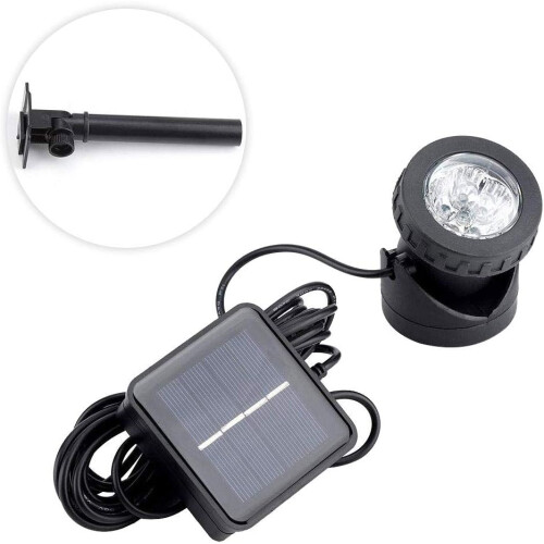 Solar Underwater Light, 6LED Spotlight for Garden Pond and Yard, EnergyEfficient Solar Powered, Auto Light Control 1