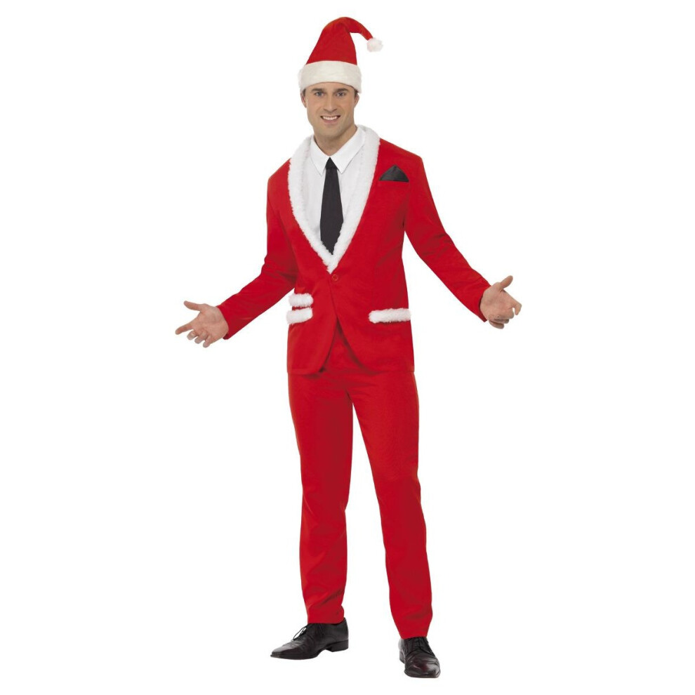 Smiffy's (M, /White) Mens Santa Cool Costume Set Red