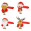 Christmas Fabric Door Handle Protector Santa Claus Theme Safe 1