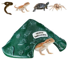 Outdoor Herpeton Habitat Rosin Shelter Decorative-Green