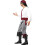 Smiffy's (M, Black/White/Red) Smiffys Mens Pirate Costume 3