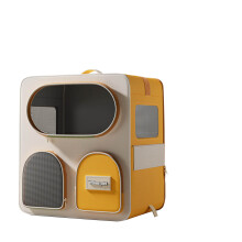 Expéditeur de voyage pliable pour animaux de compagnie,-Jaune