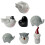 Miniature Kitchen Ceramic Spices Dispenser-Little swallow with 2