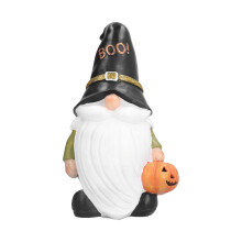 Halloween-nisser dekoration ansigtsløse harpiksfigurer skandinavisk stil halloween-nisse-statuer græskarornamenter efterårsfestivaldekorationer