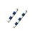 2pcs Scratch Resistant Ceramic Parrots Perches Avian Claws-Blue 1