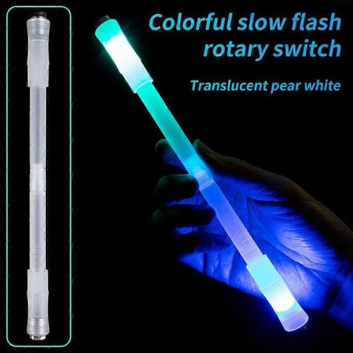 Spinning Rotating Pen Creative Illuminated Pen Without Refill Finger Pen Glow In