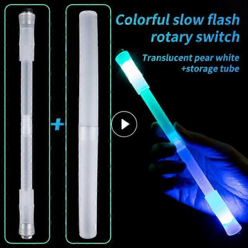 Spinning Rotating Pen Creative Illuminated Pen Without Refill Finger Pen Glow In 1