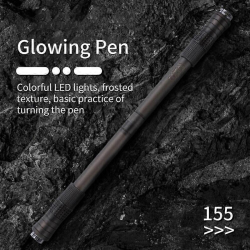 Spinning Rotating Pen Creative Illuminated Pen Without Refill Finger Pen Glow In 2