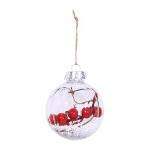 Décorations de Noël innovantes : ornements en plastique transparent avec boules décoratives à remplir pour des fêtes de fin d’année
