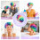 Bonnets de douche imperméables double couche, conception unique avec élastique pour un maintien sûr, bonnets de douche tendance protégeant vos 4