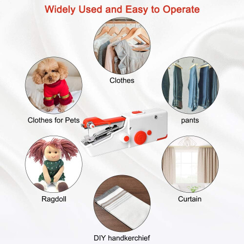 Effortless Sewing Companion, Portable Device For Quick Stitching, Constructed With Durable ABS Material, Select Between Battery And USB Power, 2