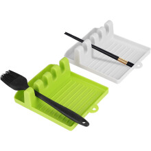 Tepelně odolný držák na nádobí s podložkou proti odkapávání, bez BPA a přenosný pro efektivní vaření, prostorově úsporný design pro