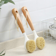 Escova de dedos com cabo longo, perfeita para remover calosidades no banho e durante a pedicure, pacote com 2 unidades, design ergonômico e cerdas