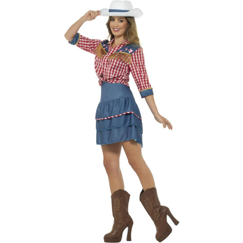 Smiffy's Smiffys Womens/Ladies Rodeo Doll Costume Set 2