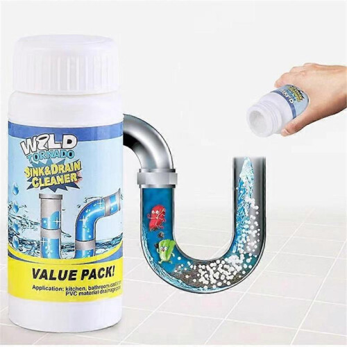 3Pcs Wild Tornado Powerful Sink Drain Cleaner High Efficiency Clog Remover Set 2