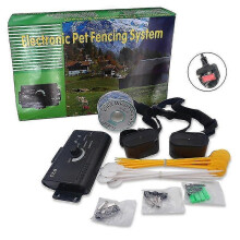 Electric Dog Fence Professional Dog Fence System with 300 Meters Boundary Wire Adjustable Control Range Up To 1.2 Acres