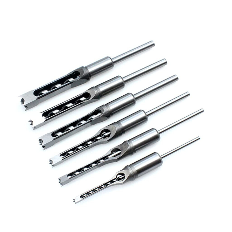 Multipurpose Square Hole Drill Bit Steel Hardness For Mortising Set 6.4 Mm/8Mm/9.5Mm/12.7Mm/14Mm/1 Ref: 7735 9426802633795