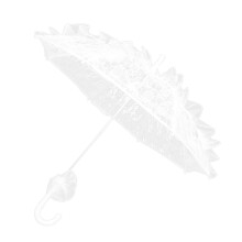 1Pc Lace Umbrella Bridal Lace Parasol Photography Prop Stage Dancing Prop