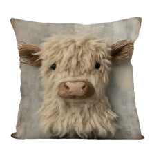 Housse de coussin en lin, coussin de canapé décoratif-CT4562