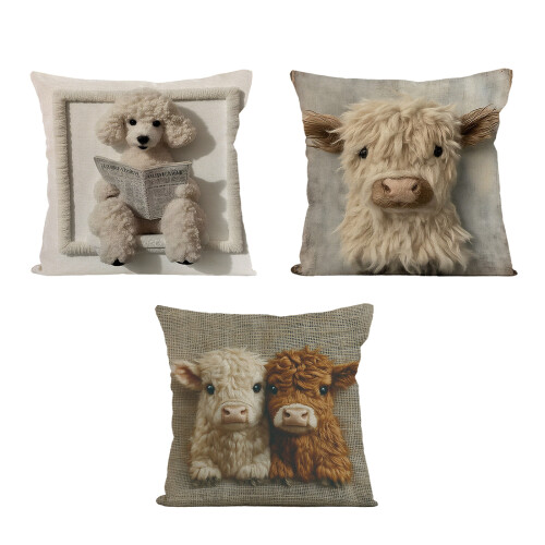 Housse de coussin en lin, coussin de canapé décoratif-CT4562 1