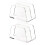 Organiseur de bureau transparent polyvalent,-Deux forfaits 1