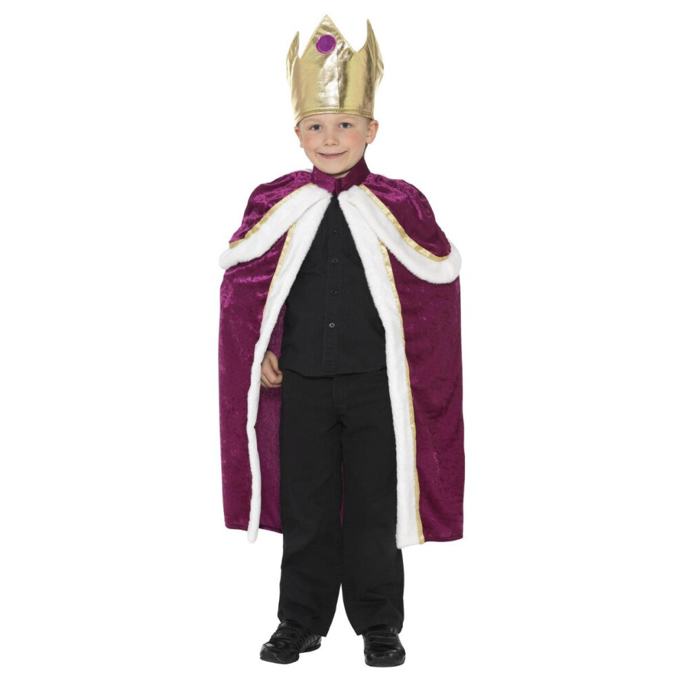 Smiffy's (7-9 Years, Purple) Childrens/Kids King Costume